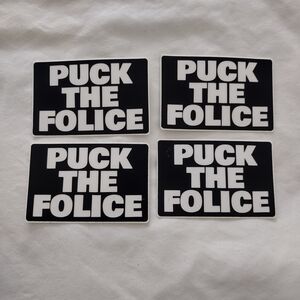 4 Black and White Sticker Set